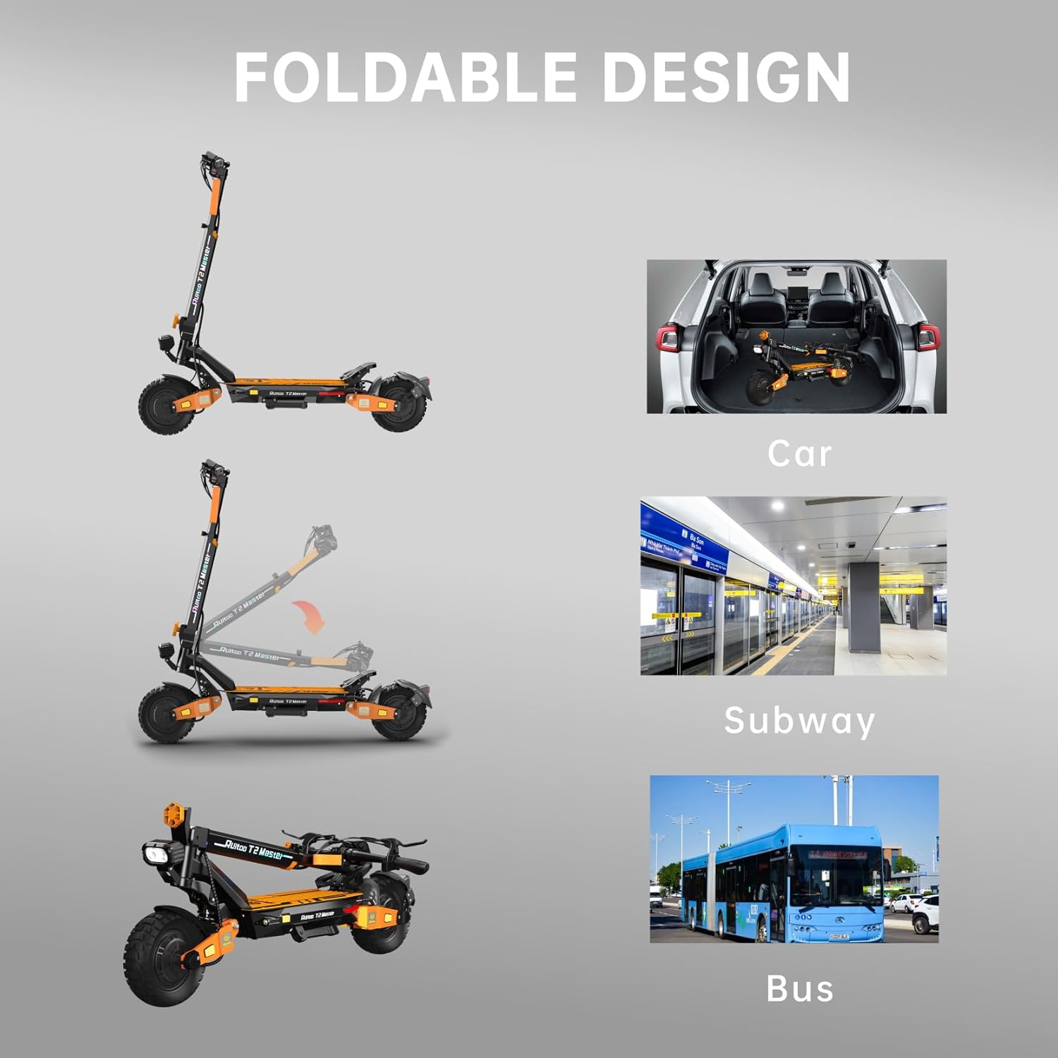 Electric Scooter, 1000W/ 1200W/ 1600W/ 3200W Brushless Motor, 28-40Mph, 31-45 Miles Range, E-Scooter with Seat for Adults