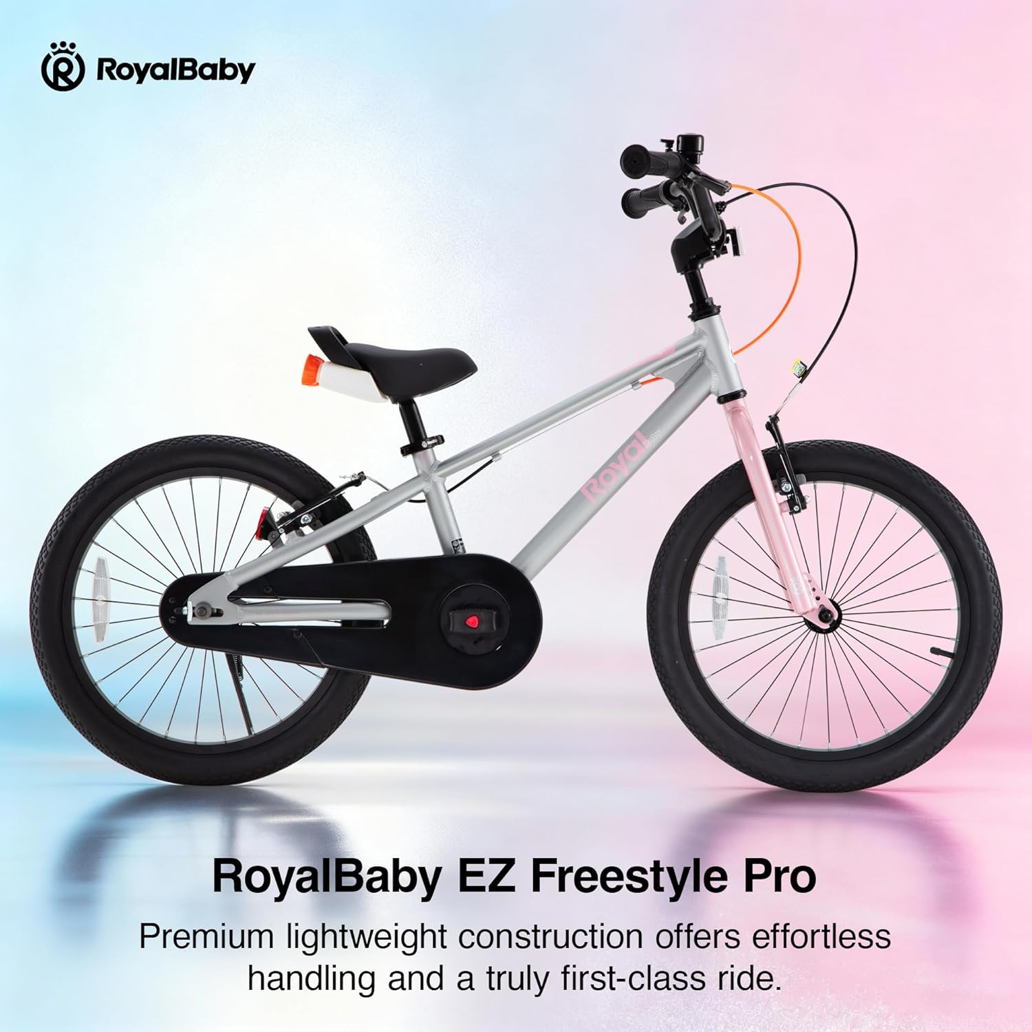 RoyalBaby EZ Pro Kids Bike, 16 18 Inch Lightweight Aluminium Balance & Pedal Bicycle, Beginners Easy Learning Boys Girls