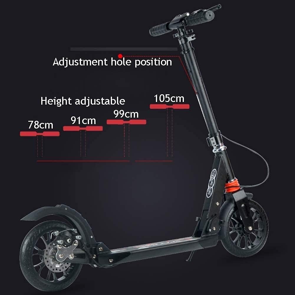 Scooters Kick Scooter for Adults Kids Foldable Adult Kick Scooters with Disc Brakes Commuter Scooters with Big Wheels Birthday Gifts for Adults/Teens/Kids Up to 150kg Non-Electric