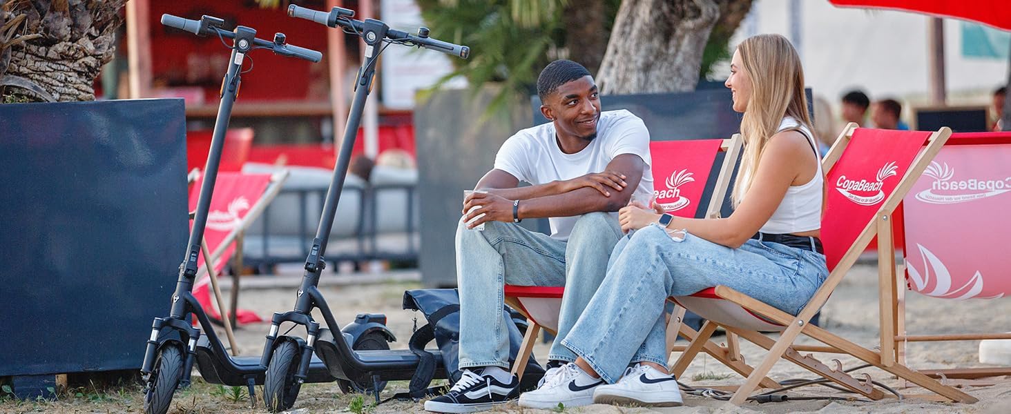 NIU Electric Scooter for Adult - KQi 100 200 Series E Scooter w/Suspension, 600-700W Peak Power, 18-33 Max Miles, Top 17.4-20 MPH, Portable Commuting Escooter, Folding Handlebars(Only K100F & K200F)