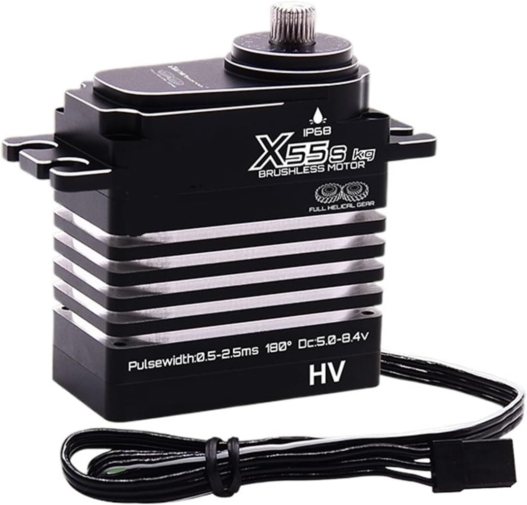 Brushless Digital Servo 50kg 80kg High Pressure High Torque Steel Metal Gear Waterproof IPX8 Motor(270 degree 55kg)
