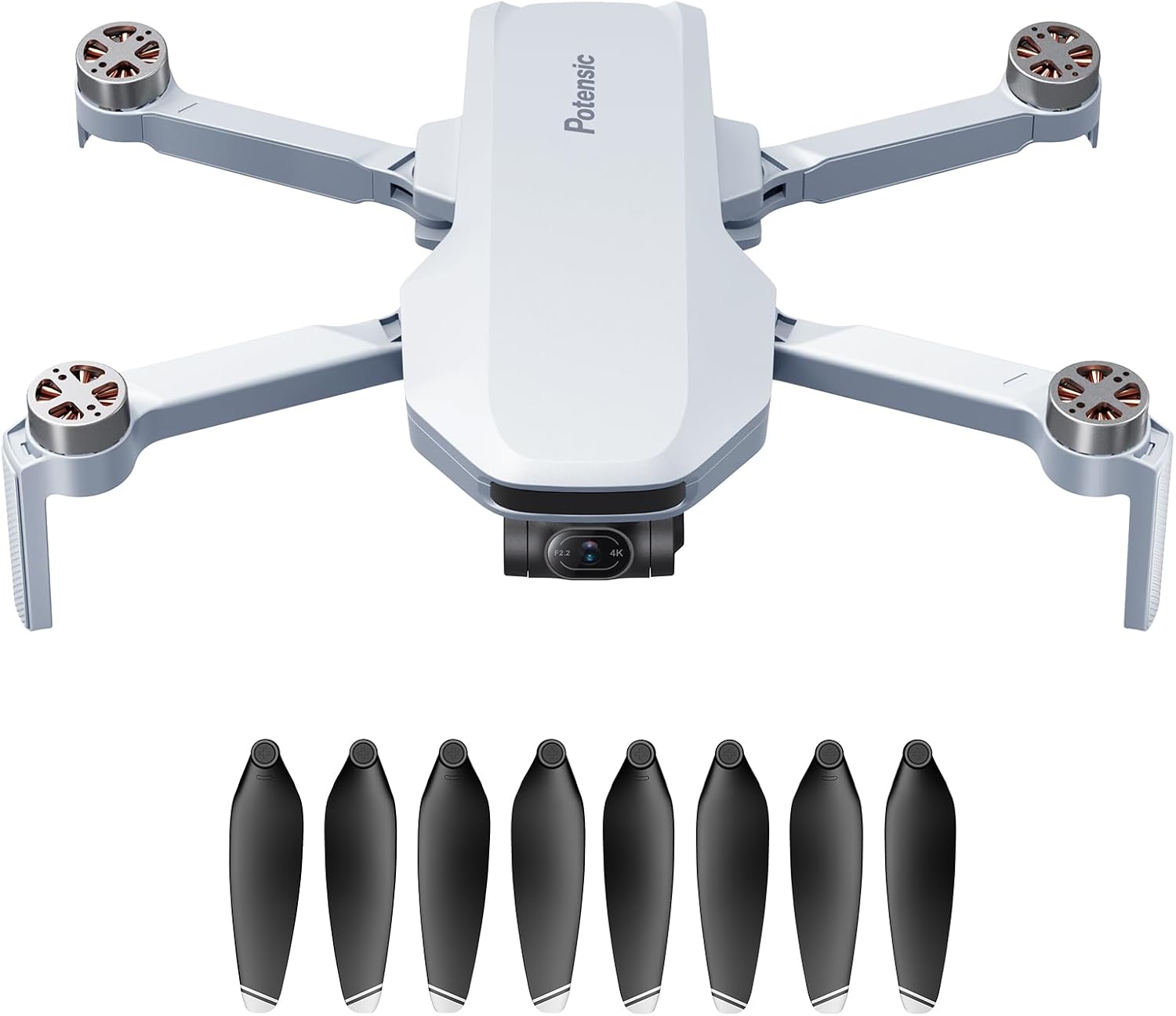 Potensic ATOM 3 Axis Gimbal 4K Drone, Pack of 1 Drone, No Battery and Accessory included