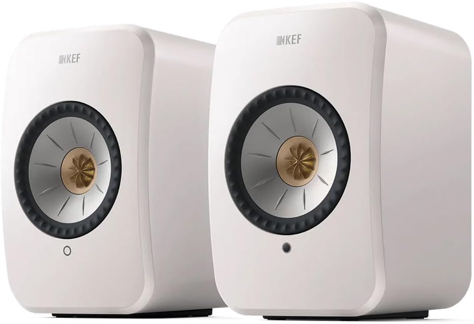 KEF LSX II Wireless HiFi Speaker System (Mineral White)