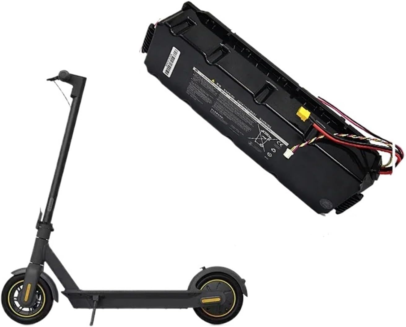 10S5P 36V Lithium Battery 15300mAh, Tested Rechargeable, Compatible for Ninebot MAX G30 G30 No. 9 Electric Scooter Battery Pack Replacement Parts