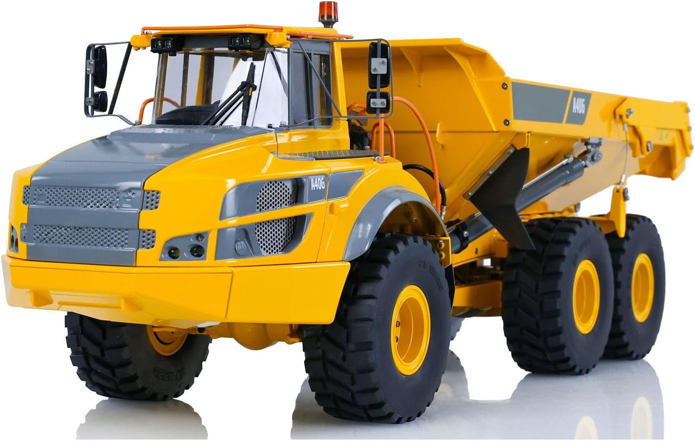 Double E 1/16 RC Hydraulic Articulated Truck Metal A40G RTR Dump Truck Car Model ST8 Radio Controller 2-Speed Transmission