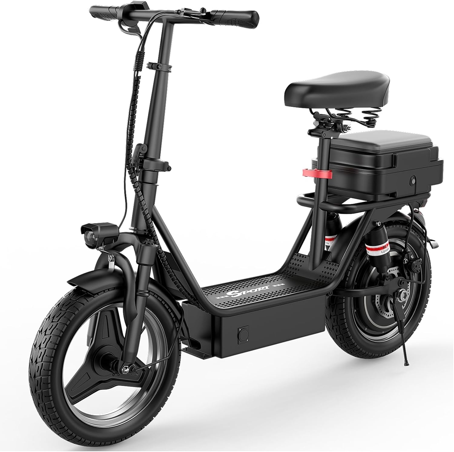 ASKGO Electric Scooter Adults, 1000W Motor, Top Speed 25Mph, Max 35 Miles Range, Foldable Commuter E-Scooter with Dual Suspension & Brakes, Waterproof Rating IPX7