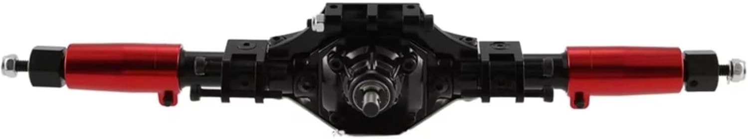 Compatible with Axial for SCX10 II 90046 1/10 RC Crawler Car Upgrade Parts Accessories CNC Metal Front Rear Axle Servo Mount RC Front Rear Bridge(Silver)