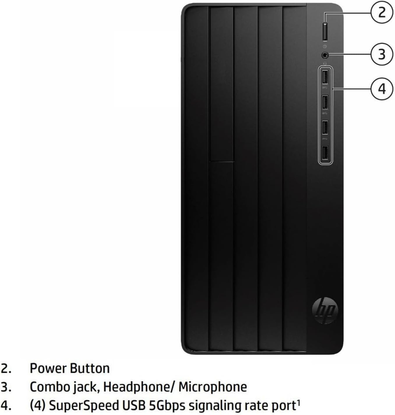 HP Desktop Computer Tower for Home Student & Business, 13th Gen Intel Quad-Core Processor, 16gb Ddr4 Ram, 256gb Pcie Ssd, WiFi Adapter, Vga, Rj-45, Hdmi, Keyboard and Mouse, Windows 11 Home