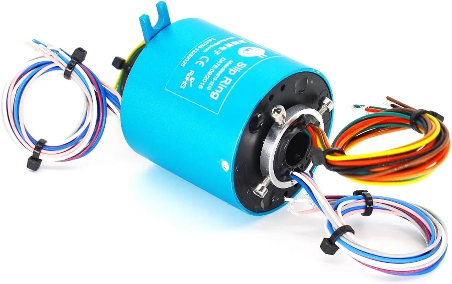 Rotary Joint Slip Ring 12.7mm Gold Contacts of 12 Circuits 10A Through bore Slip Ring