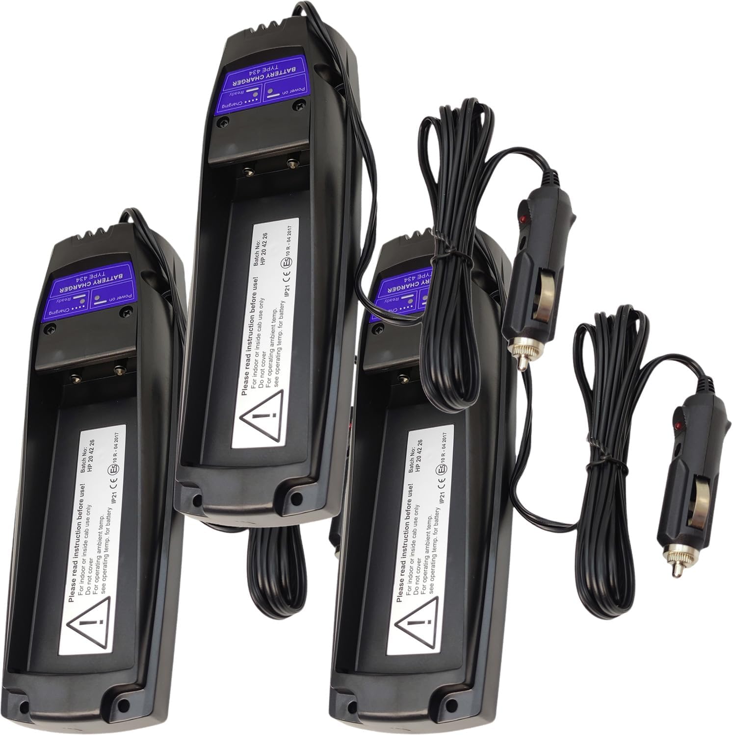 (3 Counts) 10-35V DC 434 Battery Charger for 7.2V 592 590 960 RC400 Pump Truck Remote Control Battery