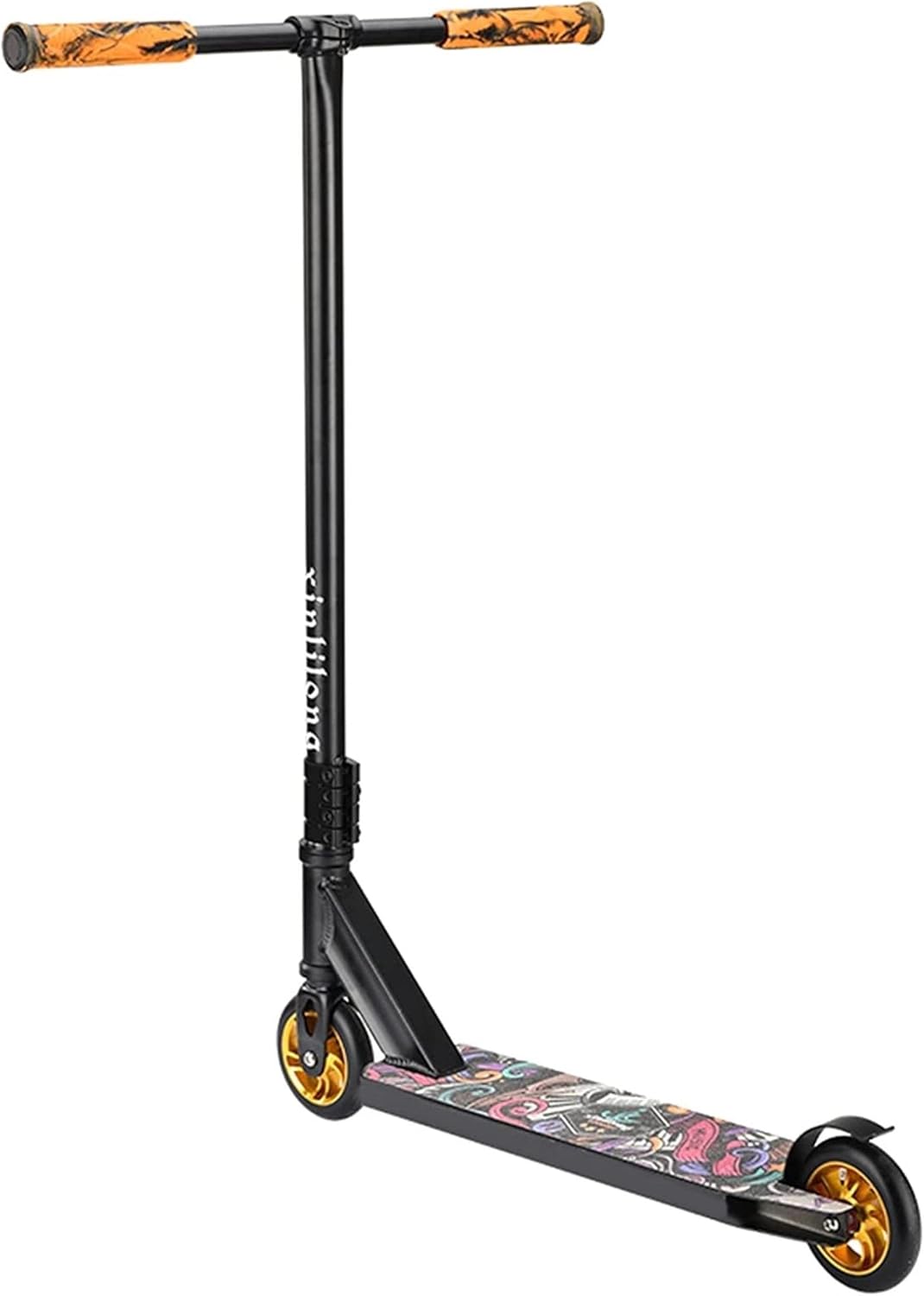 Adult Street Car Two-Wheel Professional Extreme Scooter Competitive Stunt Car Combination Scooter (Color : Light Grey)