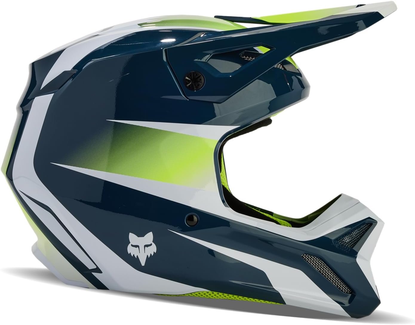 Fox Racing Unisex V1 Motocross Dirt Bike Helmet, Dark Indigo, XX-Large