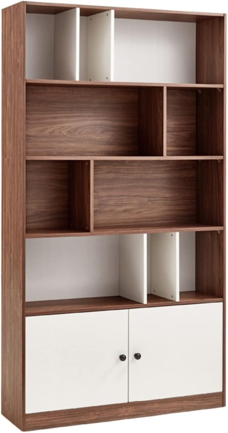 KIRANDY Multi-Layer Bookcase Bookshelf, Simple Floor Storage Cabinet for Home Living Room Furniture