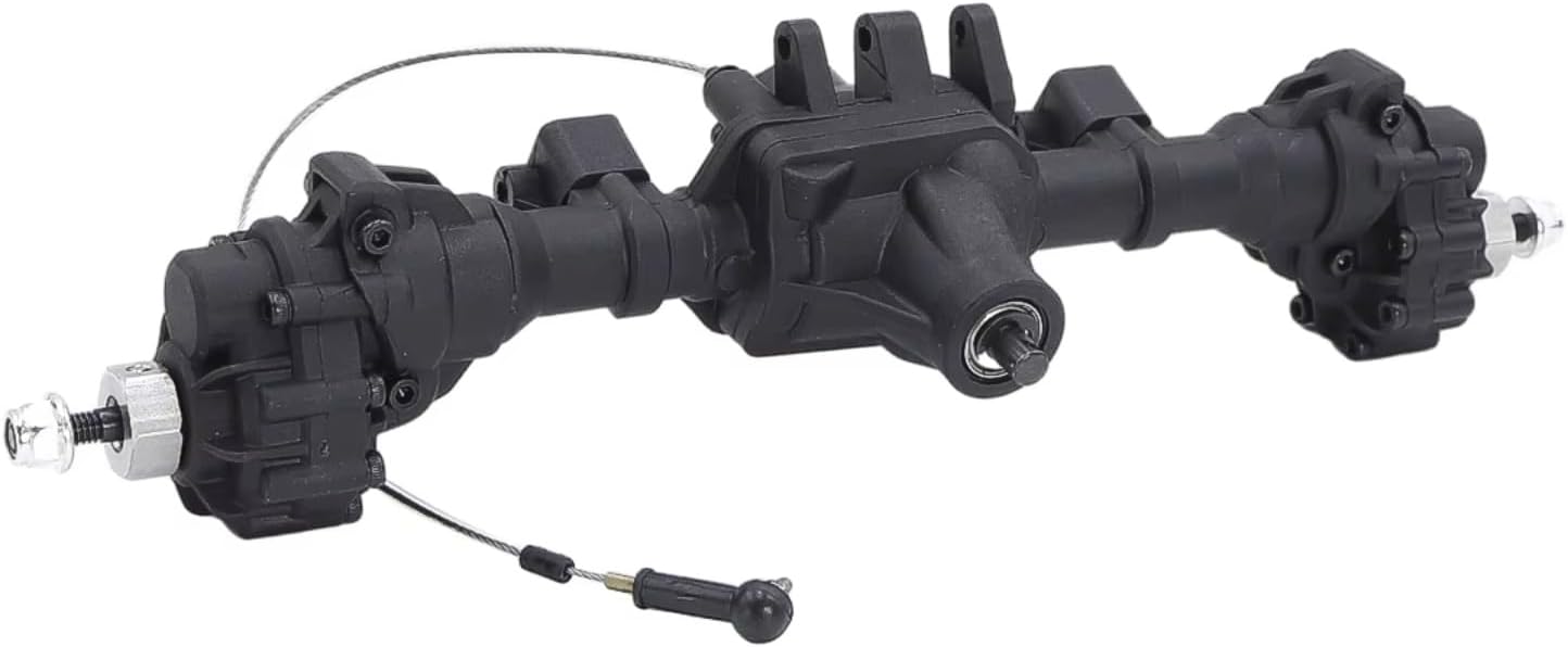 RC Front Rear axle Compatible with Traxxas for TRX-4 6WD 1/10 RC Crawler Upgrades Parts Front Middle Rear Portal Complete Axles T-Lock Differential(1set)
