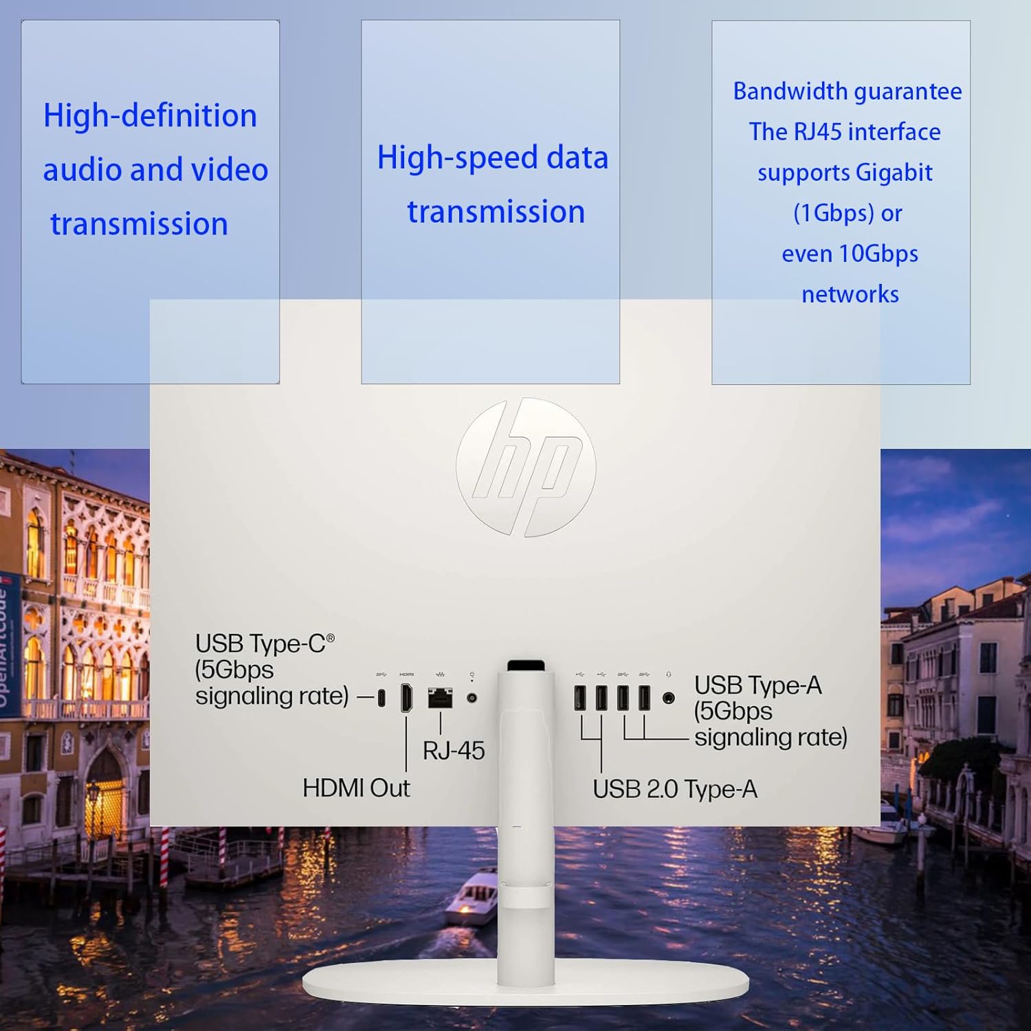 HP 21.5-inch All-in-One Desktop PC, FHD Anti-Glare Display, Intel Celeron Processor J4025, Windows 11 Pro, Home Computer, 64GB Memory, 2TB SSD, Wired Keyboard & Mouse, Wi-Fi 6, w/Accessories