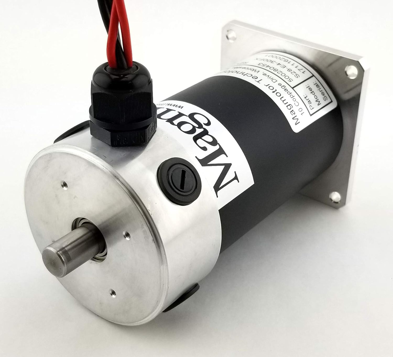 Brushed Motor - Magmotor, S28-E4-300FX, 500280453, 12 VDC, 2100 RPM, Brushed DC Motor, DC Electric Motor
