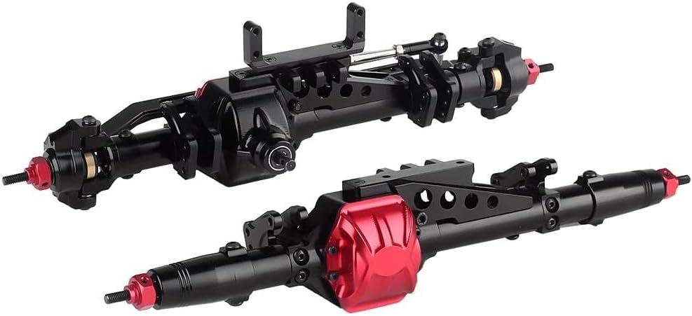 RC Vehicle Axles Compatible with Axial for Wraith 90018 90020 90045 RR10 90048 90053 Metal RC Car Front/Rear Axle 1/10 RC Rock Crawler RC Upgrade Parts(Color1,1Set)