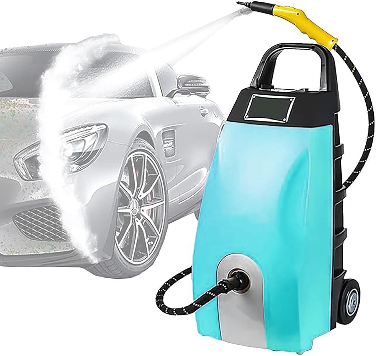 Steam Cleaner Handheld, 2500W High Pressure Steamer for Cleaning, Multi-Purpose Steamer for Home Use with 3.5L Water Tank, Car Steamer, Portable steamer for Kitchen, Furniture, Grout, Tile Blue