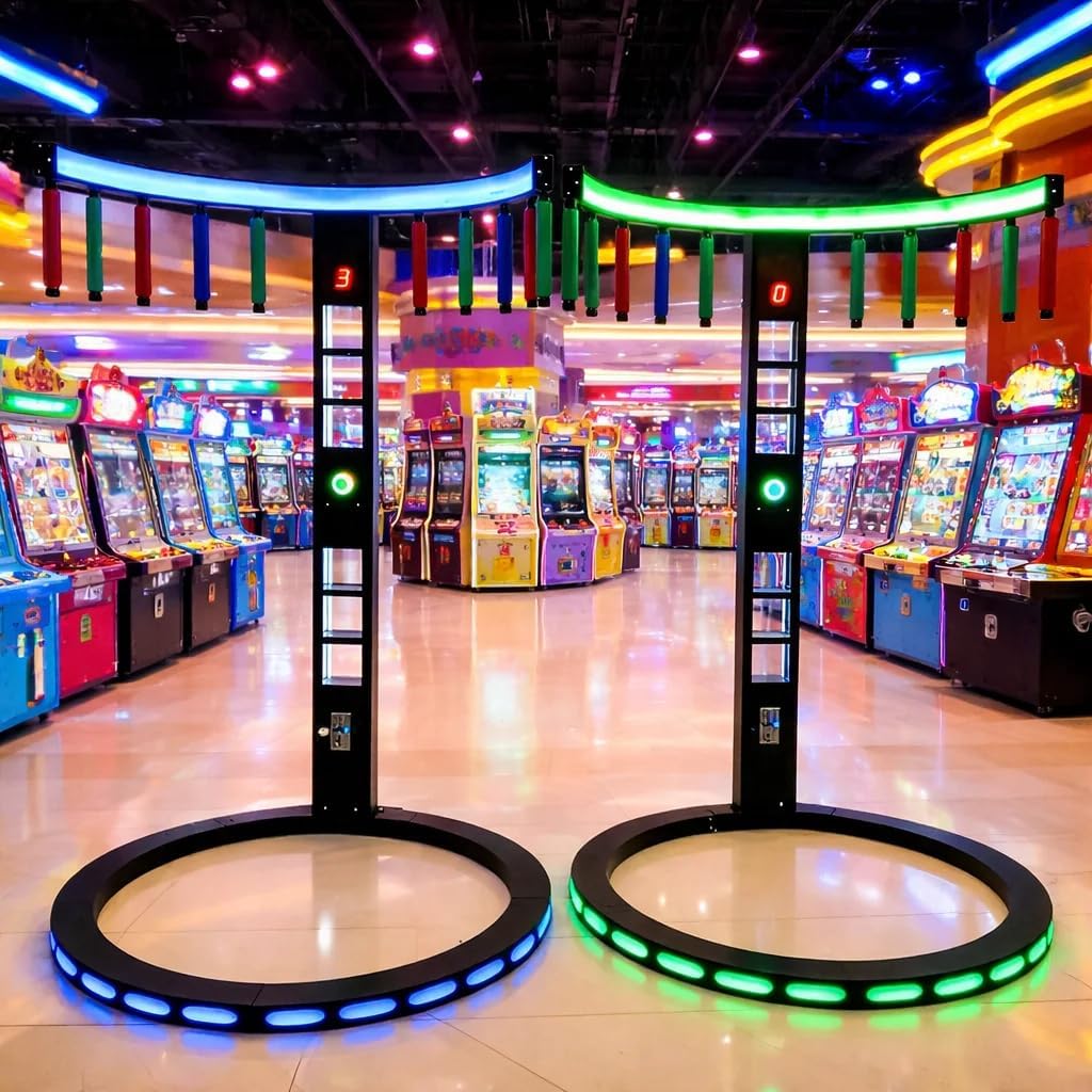 Catch Stick Arcade Game Machine, Hand Eye Coordination Training Catching Stick Game Reflex Sticks, Catching Stick Arcade Game for Party, Business and Game Room