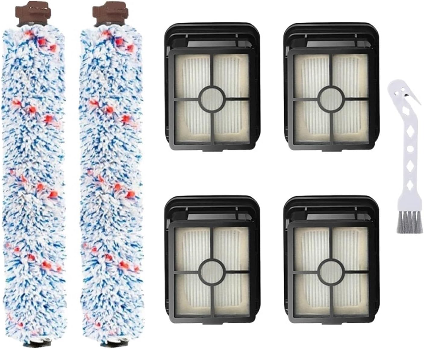 Compatible For Bissell Crosswave 1713 Pet Pro 2224E Cordless 2582E 2582N Series 1866 1868 1934 1926 - Motor Filter, Main Brush, Roll Bar Parts​(Green)