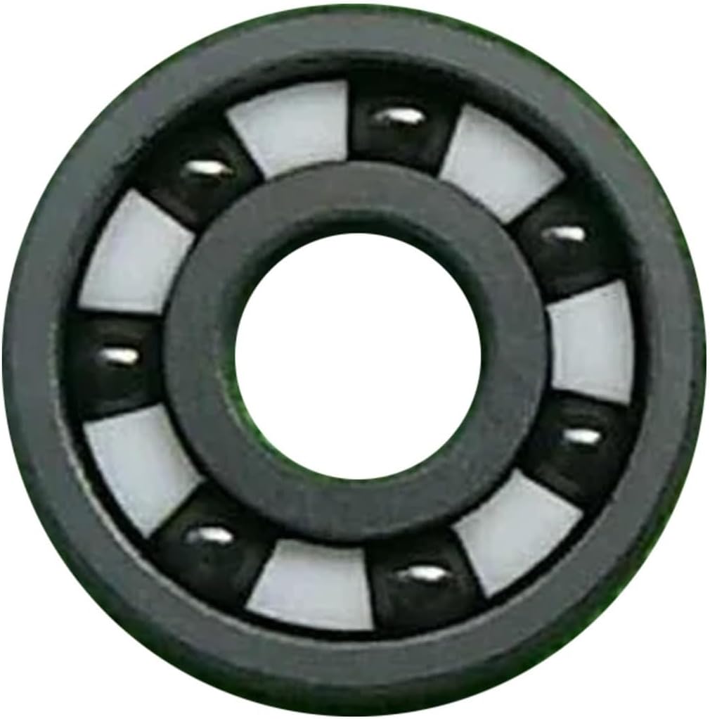 Roller skate bearing FULL CERAMIC 608 Inline Speed Skating Bearing White Black 7-bead 608rs PS CITYRUN Professional Indoor Speed Track Race 16pcs Skating shoe bearings ( Color : 16pcs Black Ceramic )