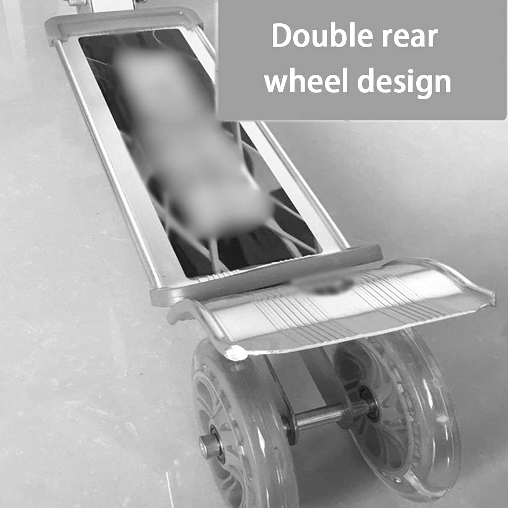 Scooters Adjustable Teenager Scooter Girls Outdoor Sport Scooters, Scooter with Flashing PU Wheels, Park Fitness Kick Scooter (Color : Blue, Size : 70 * 31 * 68-89cm)