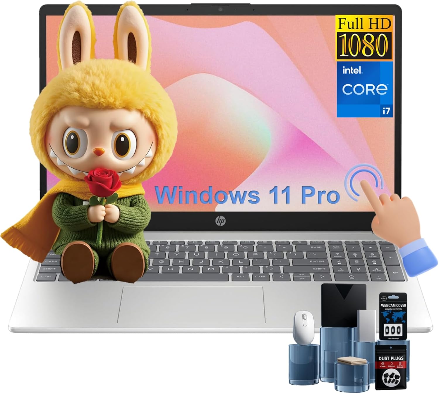 HP Flagship Touchscreen Laptop Computer - Intel i7-1355U(10-core), 15.6