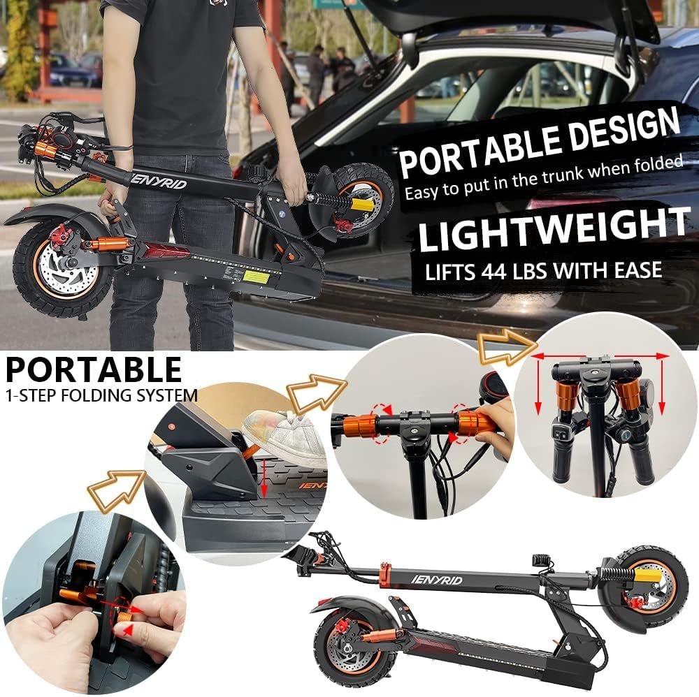 iENYRID M4PRO S+ Electric Scooter with Seat, 800W Motor, 10