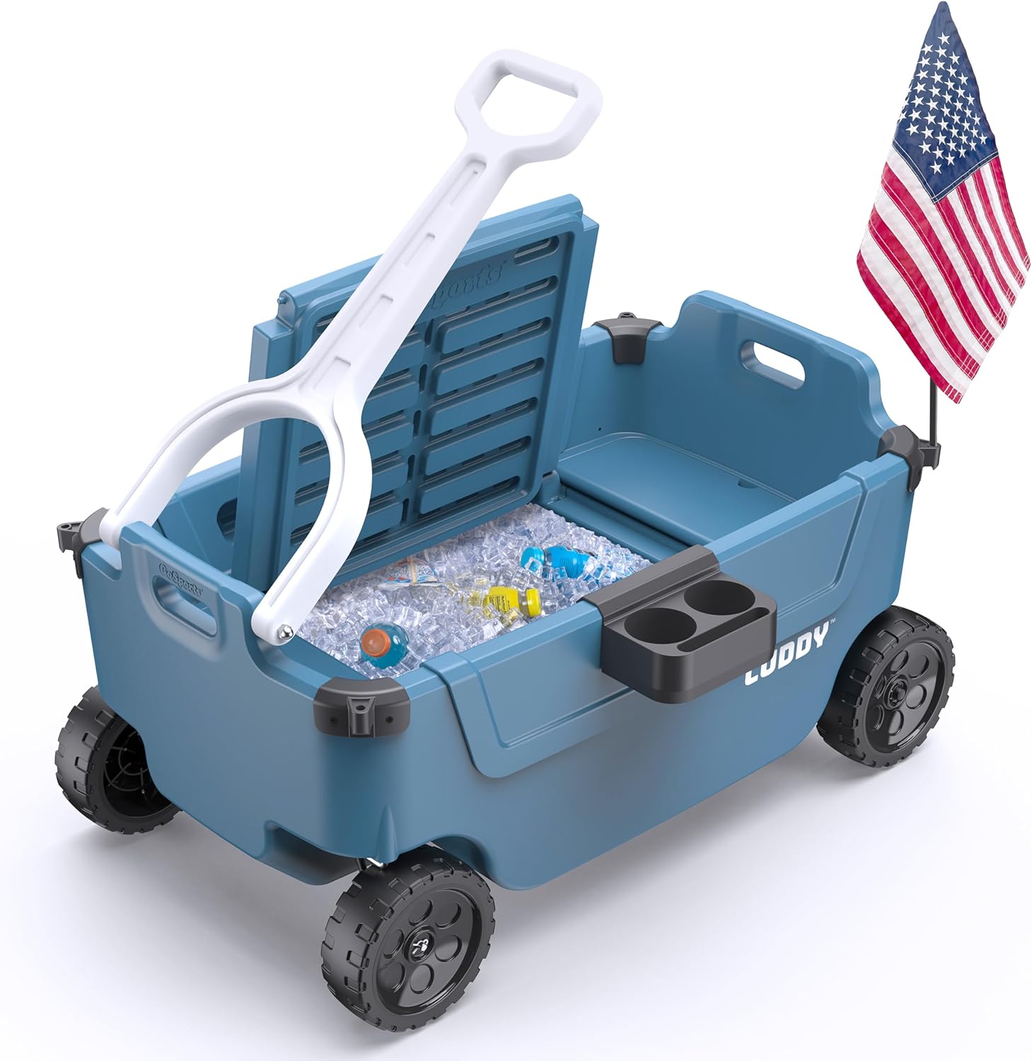 CUDDY Wagon Cooler – Premium Family Wagon and Gear Hauler with Built in 40 QT Cooler, Storage and Cup Holders