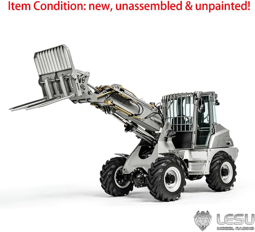 TOUCAN RC HOBBY 1/14 LESU RC Hydraulic Fork Loader AT1050 Radio Control Telescopic Arm Car Kits