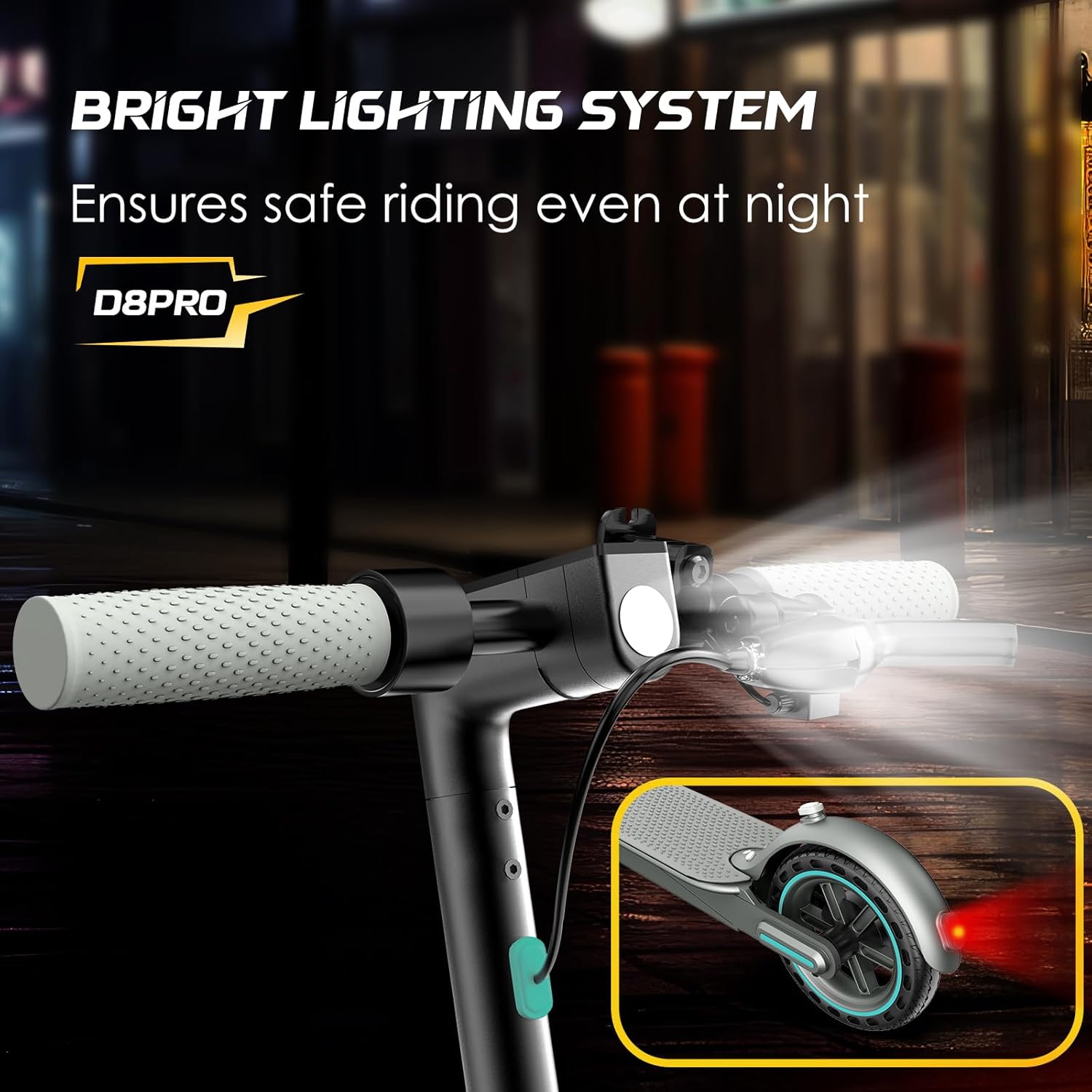 Electric Scooter for Adults, 350W Motor, 19 Mph Max Speed, 21 Miles Range, E-Scooter with 8.5