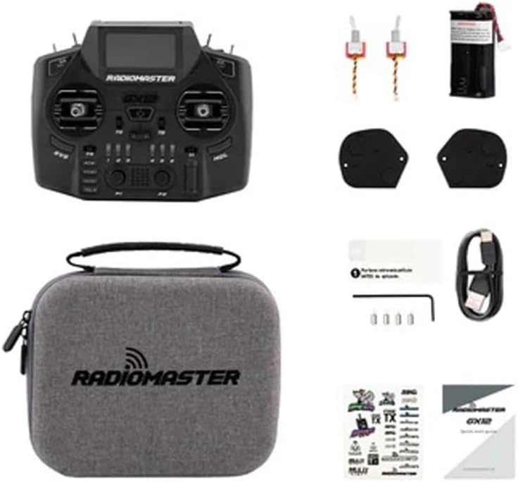 Radiomaster GX12 1000HZ 3D Digital CNC Hall Gimbal Dual Band Antenna Gemini XROSSBAND EXpressLRS Radio Controller ELRS Model 2