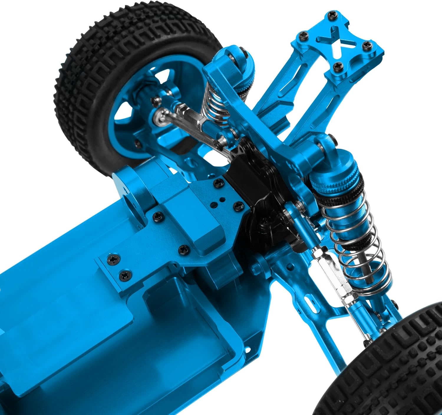 Share Goo Metal RC Body Chassis Frame 1/14 4WD Frame Kit Compatible with WLtoys 1/14 144010 144001 144002 RC Car Upgrade Parts (Blue)