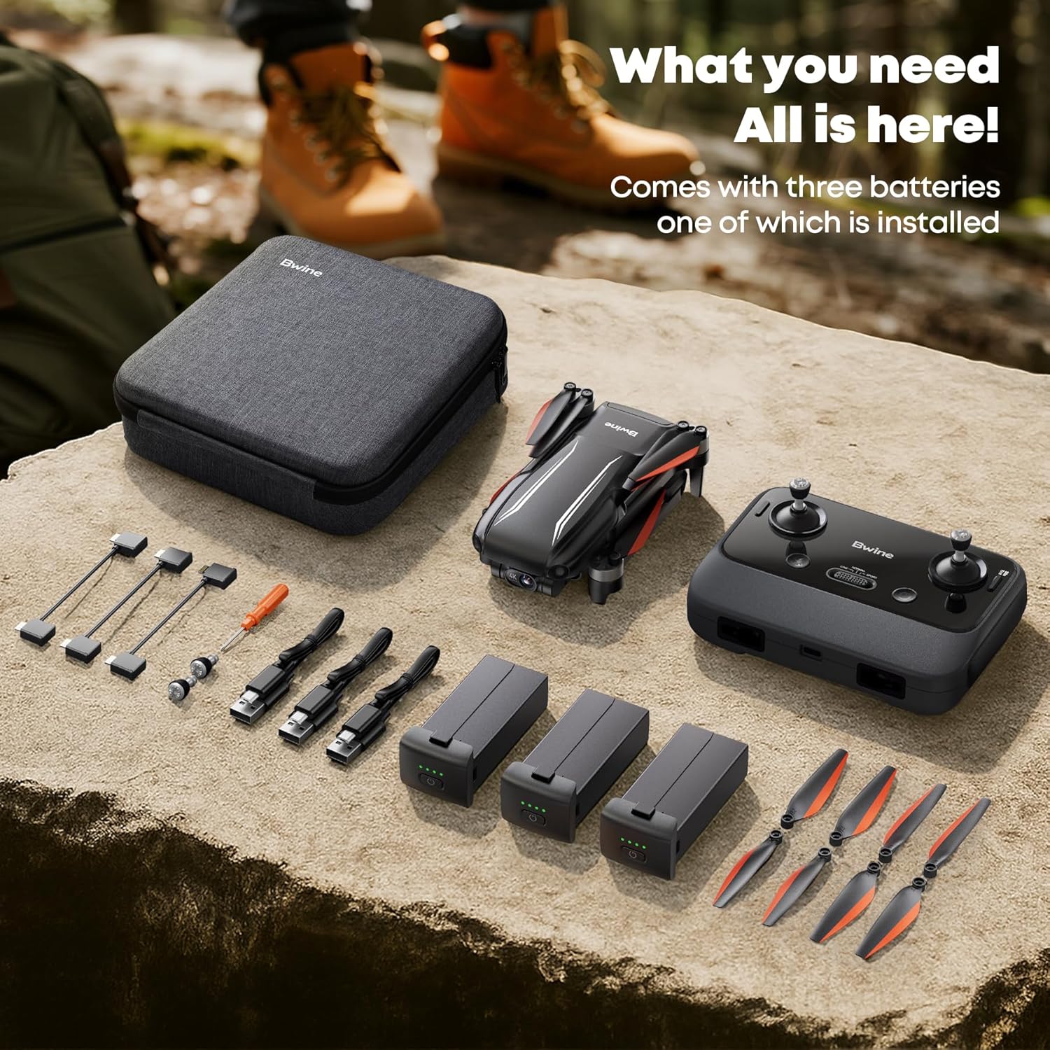 Bwine F7MINI 4K Video 8K Photo Drones with Camera for Adults, 3-Axis Gimbal EIS, 96Mins, 249g FAA-exempt, Over 6KM Transmission, AI GPS Smart Return, Follow, Waypoint, Orbit Fly, Better for Beginner