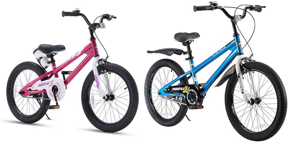 Royalbaby Freestyle Kids Bikes for Boys Girls Childrens Bicycle with Kickstand, 18 & 20 Inch Wheels