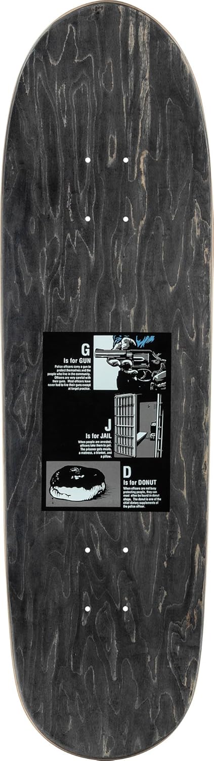 Po​Well Peralta Senn Cop Deck 9.13 x 31.83 Assorted Stain - Assembled AS Complete Skateboard