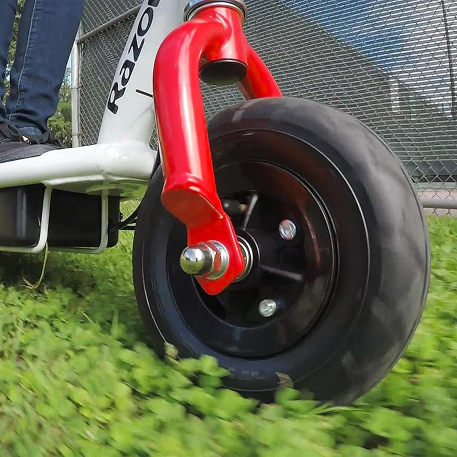 Razor Seated Electric Scooter for Ages 13+, 40-Min Ride Time, Twist-Grip Throttle, Pneumatic Tires, Removable Padded Seat