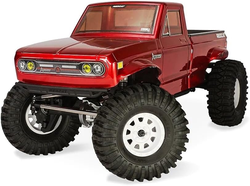 Redcat Ascent 1/10 Scale Low Center of Gravity (LCG) Performance Rock Crawler - Red
