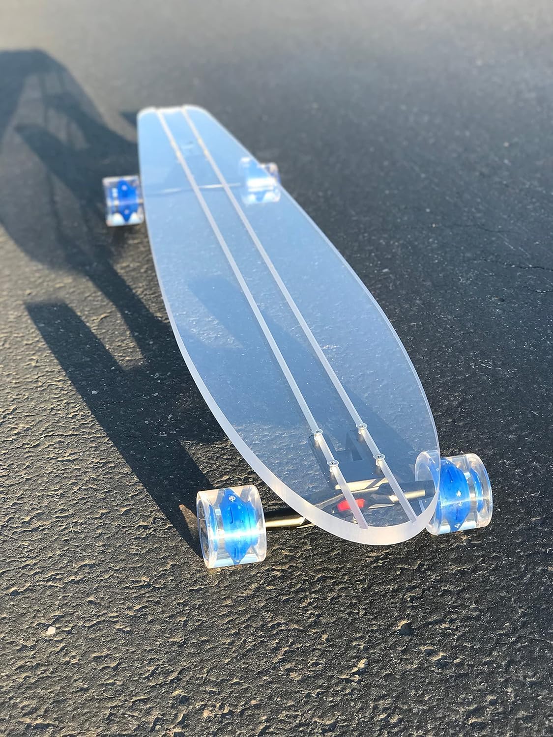 Ghost Originals Collection │Sizes for Adults, Teens, and Kids │Clear Longboard Skateboard │Great for Beginners, Intermediate, and Advanced Riders │Light Up Wheels │Perfect for Cruising and Carving