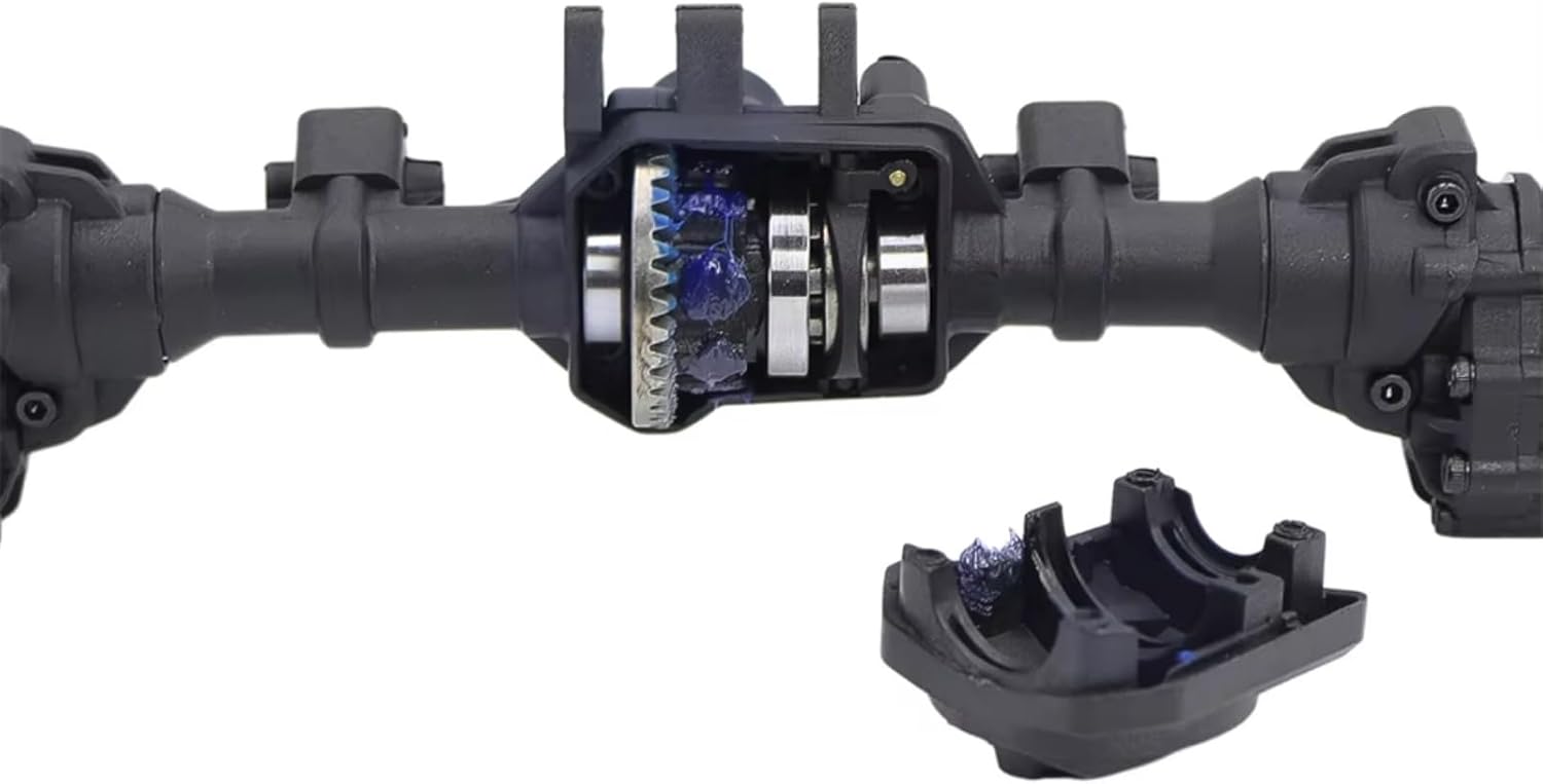 Compatible with Traxxas for TRX4 for TRX6 6WD 1/10RC Crawler Car Upgrade Accessories Metal Front and Rear Axles RC Car Upgrade Parts(Front Middle Rear)