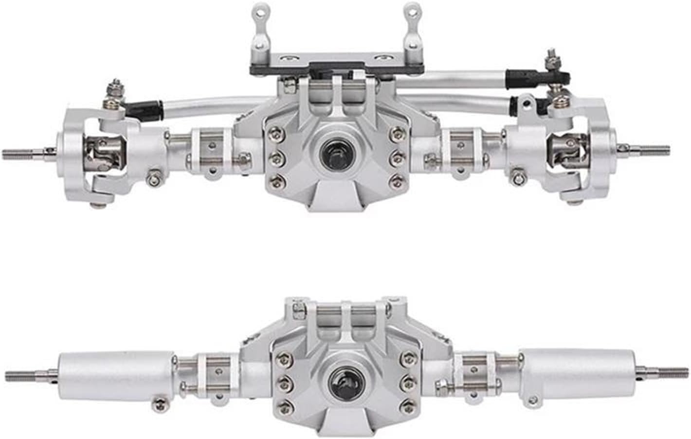 RC Vehicle Axles Compatible with Axial for SCX10 II 90046 for RC4WD D90 for RGT 86100 for Redcat GEN8 CNC Front and Rear Axle for 1/10 RC Crawler Car(Color2)