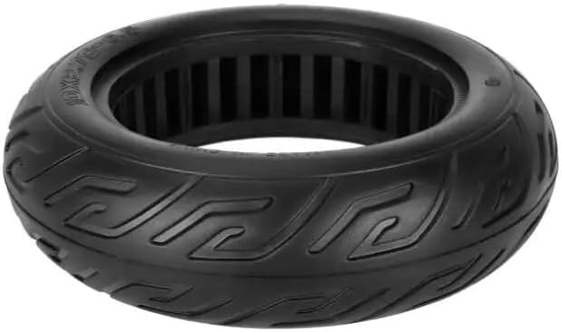 Motorized Scooter 10x2.70-6.5 Solid Tire for SEALUP Speed/Way 5 Ku/goo G-Booster/G2 Pro SEALUP Electric Scooter Wheel Cross-Country Tyre Parts Motorized Scooter(Black) (White One Size)