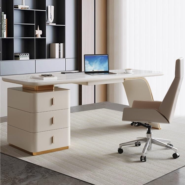 Desk Organizers Home Study Desk Light Luxury Modern Simple Light Luxury Slate Desk Designer Computer Desk Study Desk Standing Desk(180 * 70 * 75cm)