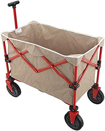 Collapsible Wagon Cart with Wheels Foldable Folding Wagons Carts Silent Universal Wheels,Folding Trolley,Transport Trolley,Portable Folding Shopping Trolley