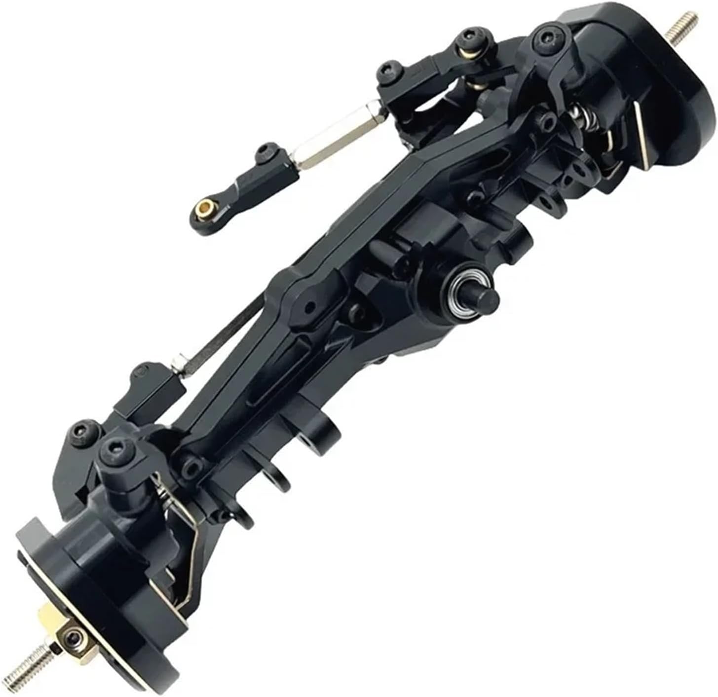 RC Models Spare Parts For MJX H12Y H12Y+ H12P 1/12 Machined Aluminum Alloy Portal Axle Remote Control Car Upgrade Parts Accessories(Black,1set)