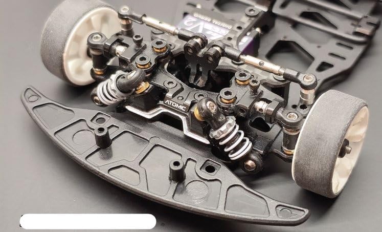 Helidirect Atomic MRX Master Edition Linkless 2WD Chassis Without Bumper & Electronics - Remote Control Car, RC Racing Car 1/28 Scale 2WD Unassembled Chassis Kit (MRXME-KIT)