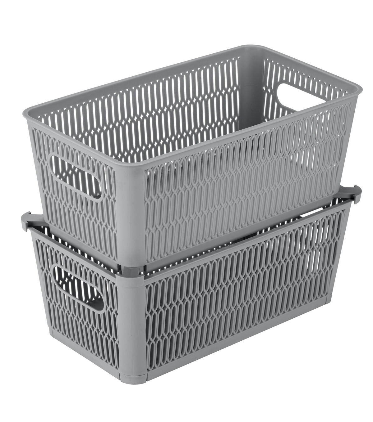 Simplify 15lbs Slide 2 Stack It Storage Baskets 2pk