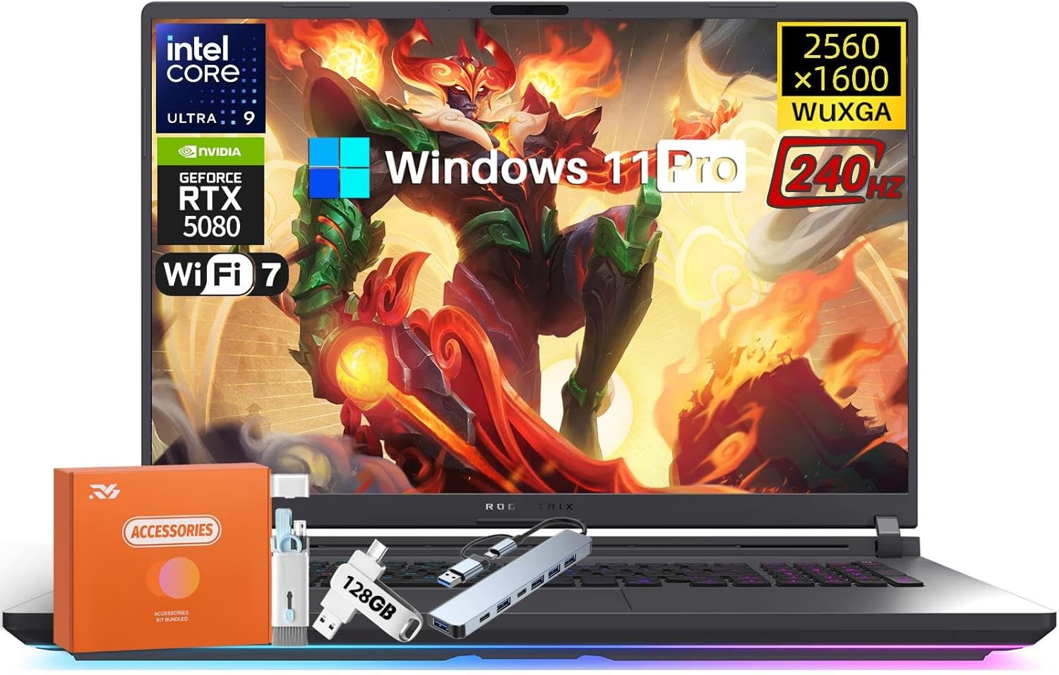 ASUS ROG Strix G18 2025 Gaming Laptop, NVIDIA RTX 5080 16GB GDDR7, 18