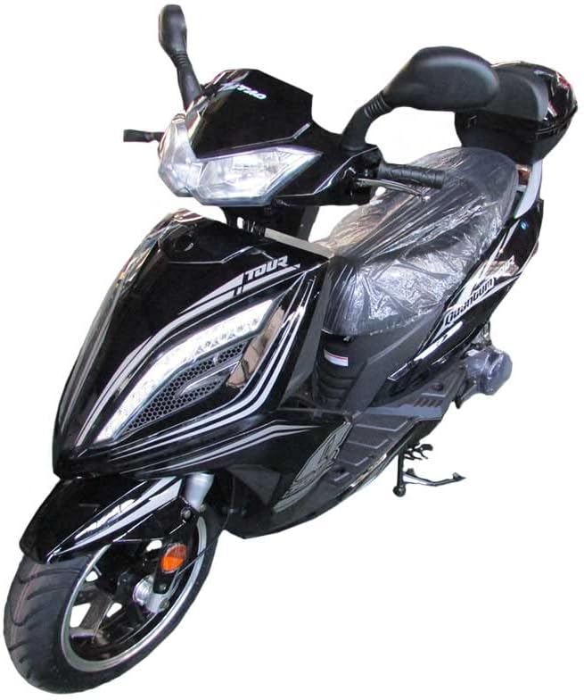 HHH Tao Motors Quantum150 TITAN150cc Scooter CVT Fully Automatic Street Scooter Gas 150cc Bike for Adult (RED)