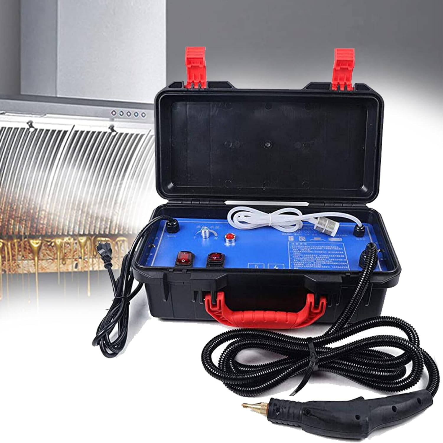 XYEJL Portable High Pressure Steam Cleaner,Hand-held Multipurpose Steam Cleaner,Household Car Detailing Cleaning Machine,for Household Kitchens, Air Conditioners, Oil Fume,220V-3000W